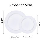 Plastic Plates Set 200pcs 7 5 Inch 7 5 Disposable Party Wedding Beststar White