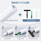 Frosted Window Privacy Film Static Cling Glass Sticker With Installation Tools
