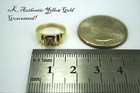 10k Yellow Gold Initial Alphabet Letter Ring For Baby Kids Children Size 1 To 3