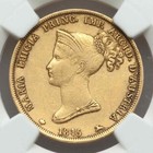 1815 Gold Coin Parma Italy 40 Lire Duchess Maria Luigia Bust Left Km  C-32 Au50