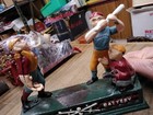 Vtg Painted Cast Iron Mechanical Coin Bank Hometown Battery Baseball Players