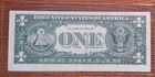 1977   1 Dollar Miscut misaligned Error Note  Excellent Condition Free Shipping