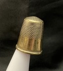 Vintage Dimpled Brass Thimble Sewing Collectibles Circa 1950   s