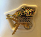 Est  e Lauder Solid Perfume Compact  beautiful Flower Cart  From 2004