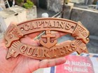 Nautical Brass Quarters Wall Decor Brass Plaque Boat Sign Quarters Captains Plat