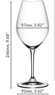 Riedel 6422 02-2 Wine Friendly Riedel 002 - 23oz Red Wine Glass  Clear  Set Of 2