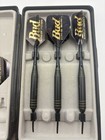 Vintage Bud King Tip Dart Set W  Case Extra Shafts Flights Budweiser Free Ship