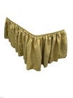 Burlap Table Skirt 17  Ft  Skirting Wedding 100  Natural Jute Pleated Skirt