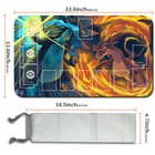 Pokemon Charizard Playmat With Zones   Free Bag Card Game Playmat Of Mtg Tcg Ccg