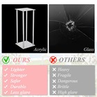 Flower Stand Acrylic Column Acrylic Wedding Centerpieces Table Decor 31 5  10pcs