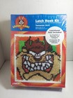 Looney Tunes Tasmanian Devil Latch Hook Kit   Westclox Mini Mantle Clock  New