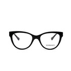 New Versace Ve3304 Gb1 Black Eyeglasses Frame 51-18-140mm Authentic Rx Ready