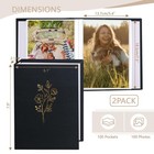 5x7 Photo Album 100 Photos 100 Pockets Picture Album Linen Fabric Cover Big