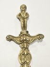 Vintage Brass Letter Opener Large Antique Old Letter Opener Cherub Greek