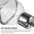 2pcs Small Pet Water Bottle Small Animals Water Bottle Rabbit Cage Water Feeder