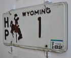 1978-82 Wyoming Highway Patrol License Plate  1     Whp Wy