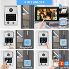 5-in-1 Wired Video Door Phone  10  Touch Screen  Tuya App Remote Unlock  Motion