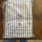 The Uptown Baby Fitted Crib Sheet New 100  Cotton Percale Blue Stripe  Pattern