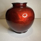 Antique Japanese Red Cloisonne Vase