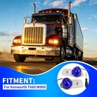 Blue Led Watermelon Dome Light Plate Kit   Switch Control For Kenworth T660 W900