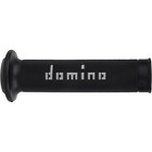 Domino A010 Motogp Grips - Black grey  125mm   Open Ends A01041c5240b7-0