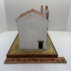 Vintage Folk Art Building Of    the Standards Inn    In London 1896  Signed