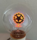 Vintage Aerolux Wreath Enclosed Star Light Bulb Lamp Working Condition