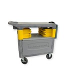 Rubbermaid Trades Cart With Cabinet  38 X 34 X 19 In Size 330 Lbs Capacity Gray