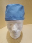 Solid Ceil Blue Men s Skull chemo Surgical Scrub Hat cap Handmade