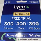 Lycamobile 300 Plan 1st Month Included Sim Card Triple Cut Unlimited Natl Talk  