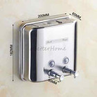 Bathroom Wall Shower Shampoo Lotion Bath Liquid Soap Dispenser Stainless Steel