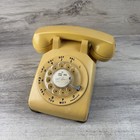 1971 Vintage Bell System Western Electric Rotary Dial Desk Phone Yellow 500 Dm