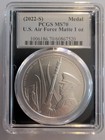 U s  Mint 2022 Air Force Silver Medal Ms70 1 Oz Limited Edition Dual Signature
