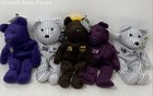 Lot Of 5 Pcs 1998 Salvino s Bamm Beano s Mixed Variety Plush Bear Toys With Tags