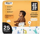Baby Diapers Size 3  25 Count Of Disposable  Extra-absorbent  Hypoallergenic    