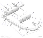 Polaris Headpipe Assembly  For Ranger Models  Genuine Oem - 1262518
