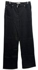 Thakoon Flare Leg High Waisted Denim Pants Sz 10 Black Classic 5 Pocket Trendy