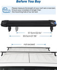 36  Universal Ski Rack For Car Roof Rack Crossbars 6 Pair Skis Or 4 Snowboards