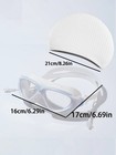 Adult Swimming Goggles Wide Clear View Anti Fog Uv Protection No Leak Swim Glass