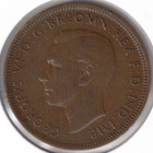 1948 Great Britain Circulated Half Penny George Vi   The Golden Hind Coin 