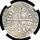 Belgium  Flanders  Louis Ii De Male  1346-1384  Silver Gros  Ngc Xf40
