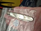 Antique Mother Of Pearl   Sterling Silver Folding Fruit Knife   English   C1805