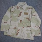 Vintage Military Jacket Mens Medium 1990 Desert Storm Camo Combat Bdu Army 90s