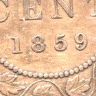 1859 Rpd Canada Large Cent