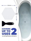 Anti Slip Shower Stickers 24 Pcs  Invisible Non-slip Shower Strips For Adults 