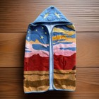 Rare Pendleton Wind Riders Horses South Western Toddler Hooded Wrap Bath Towel