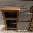 Vintage Concord Miniatures Dollhouse Wooden Refrigerator ice Box W  Box 286