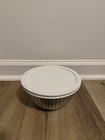 Vintage Pyrex 7402-s Clear Scalloped 6 Cup 1 5 Liter Glass Bowl