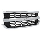 Front Bumper Grille Grill Chrome For 2016 2017 2018 19 Chevrolet Silverado 1500