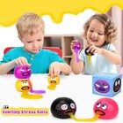4 Pack Vomiting Stress Balls Fidget Toy Set Puking Sucking Egg Yolk Slime Ball S